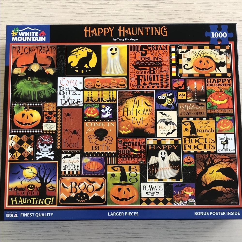 Halloween White Mountain Puzzle Happy Haunting